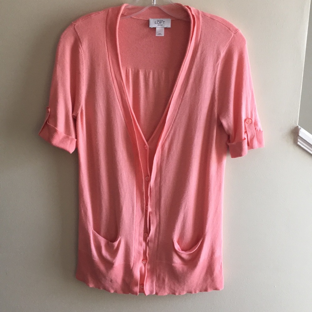 LOFT Short Sleeved Cardigan Size MP